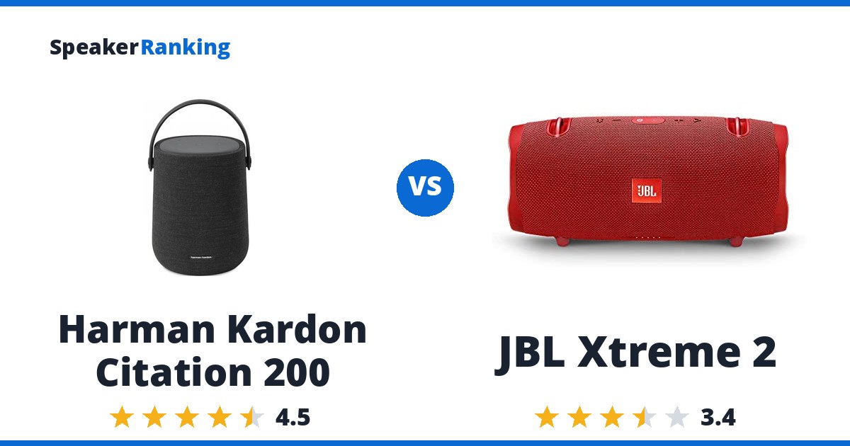 Harman Kardon Citation 200 vs JBL Xtreme 2