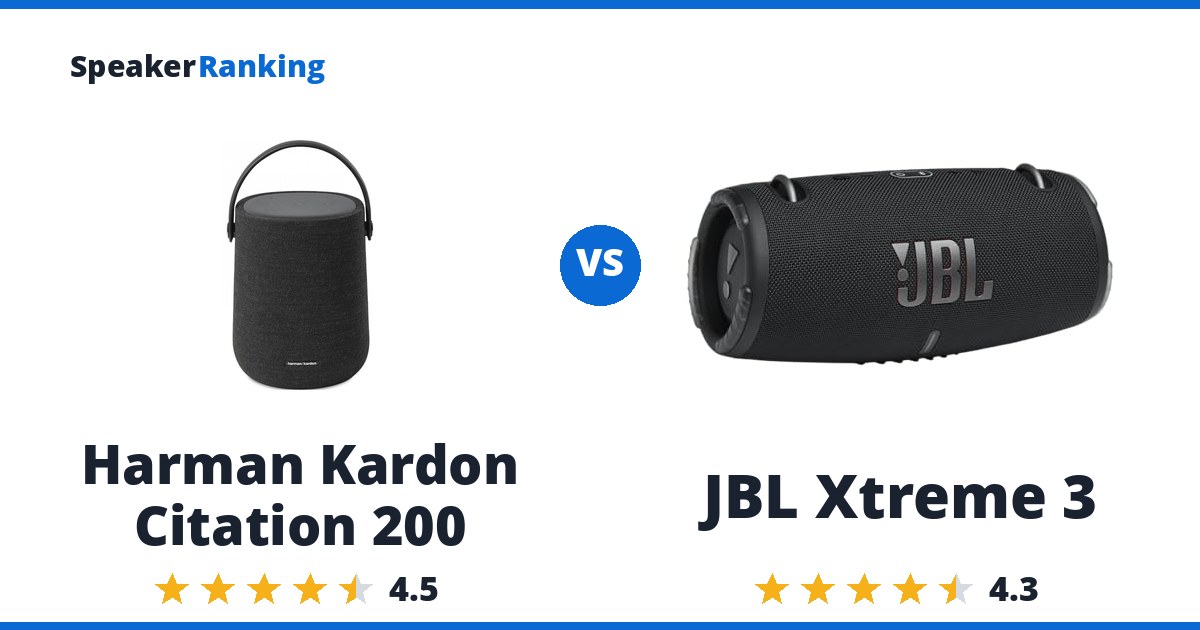 Harman Kardon Citation 200 vs JBL Xtreme 3