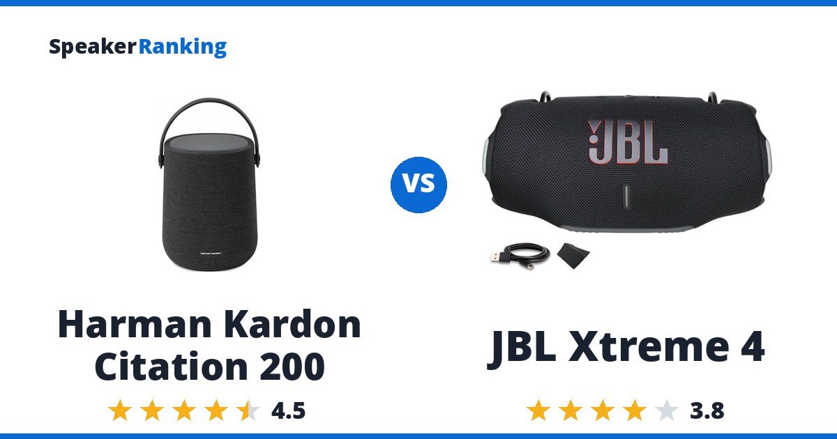 Harman Kardon Citation 200 vs JBL Xtreme 4