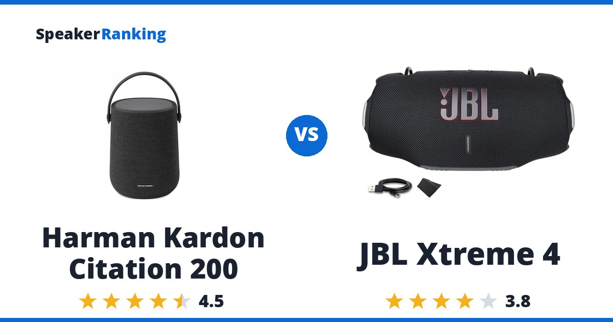Harman Kardon Citation 200 vs JBL Xtreme 4