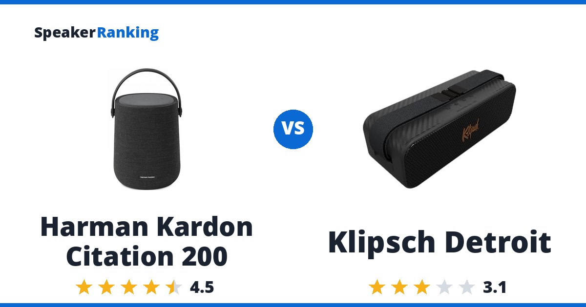 Harman Kardon Citation 200 vs Klipsch Detroit