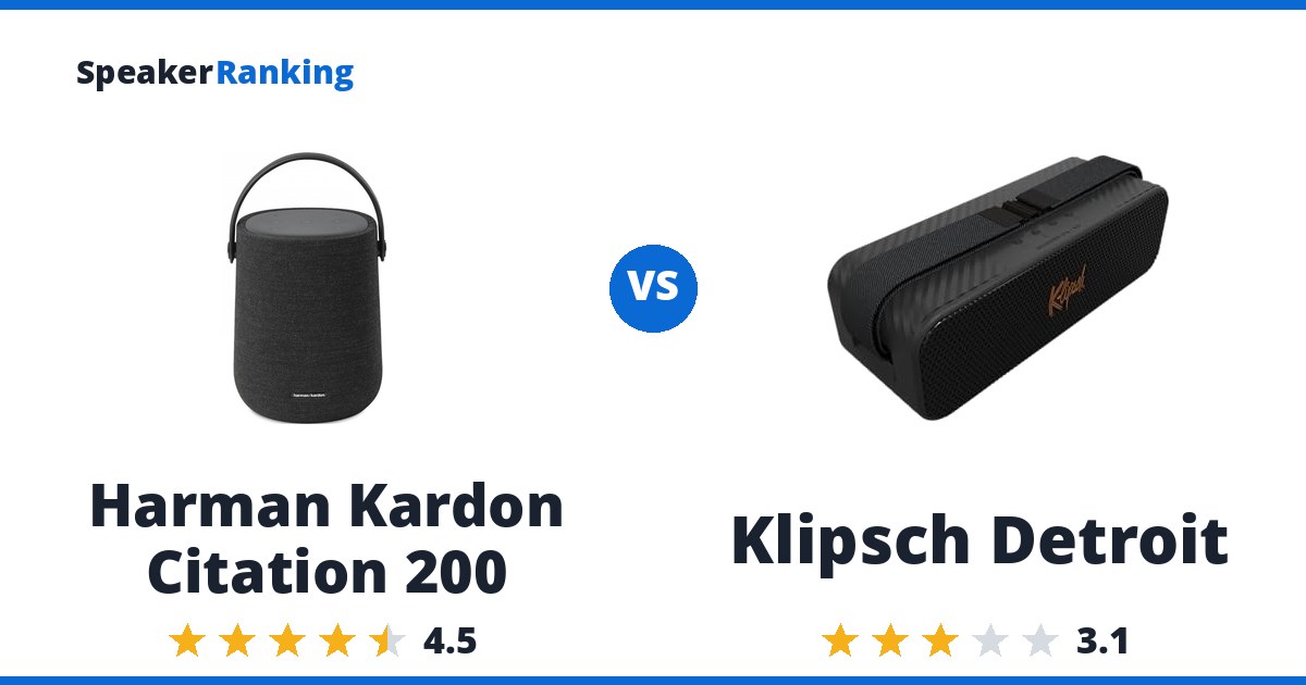 Harman Kardon Citation 200 vs Klipsch Detroit