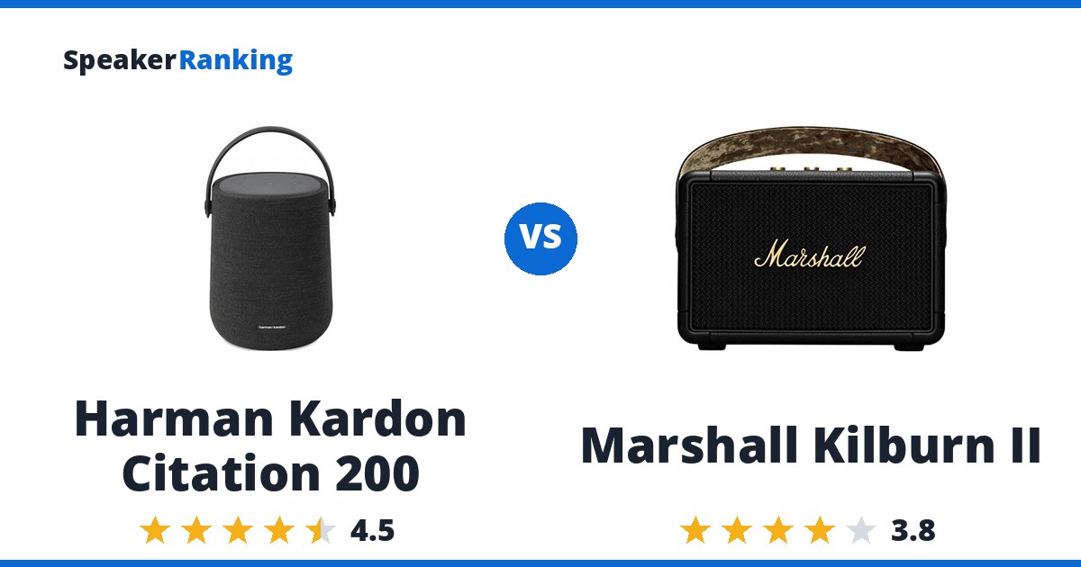 Harman Kardon Citation 200 vs Marshall Kilburn II