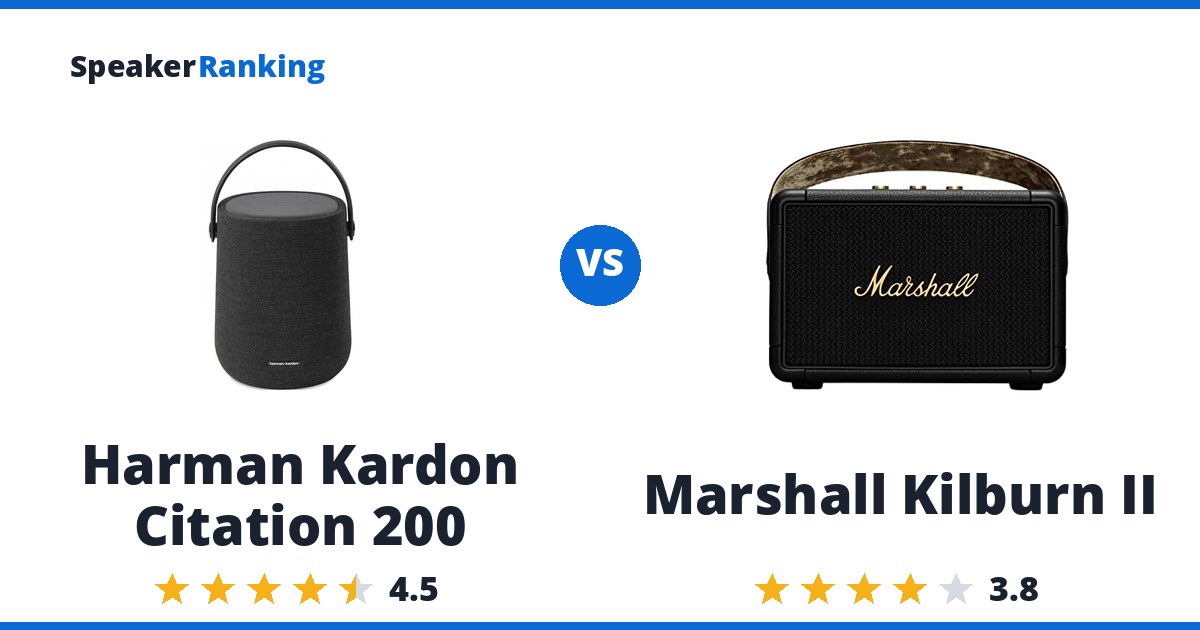 Harman Kardon Citation 200 vs Marshall Kilburn II