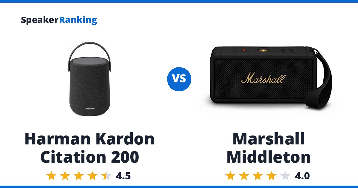 Harman Kardon Citation 200 vs Marshall Middleton