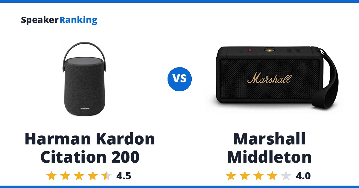 Harman Kardon Citation 200 vs Marshall Middleton