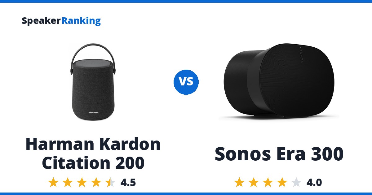 Harman Kardon Citation 200 vs Sonos Era 300