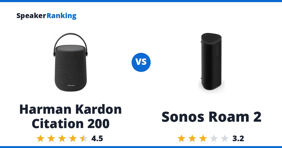 Harman Kardon Citation 200 vs Sonos Roam 2