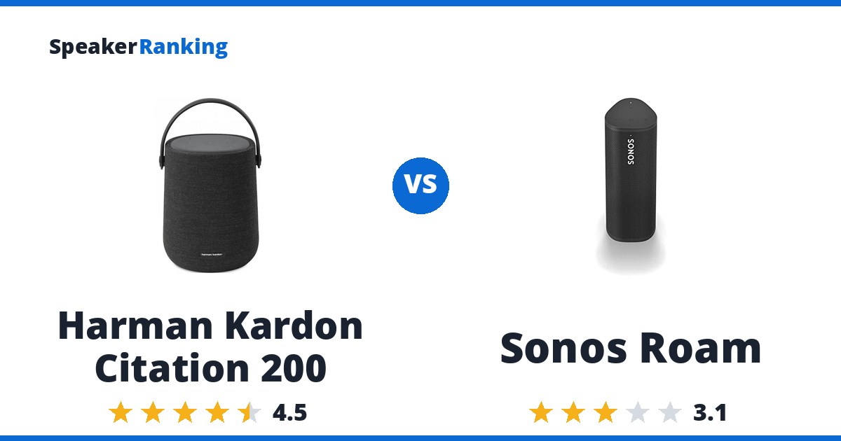 Harman Kardon Citation 200 vs Sonos Roam