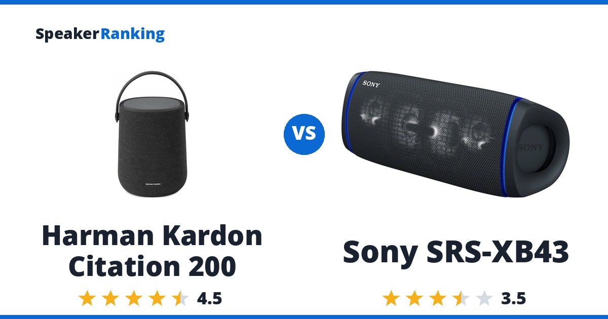 Harman Kardon Citation 200 vs Sony SRS-XB43