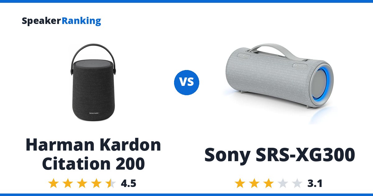 Harman Kardon Citation 200 vs Sony SRS-XG300