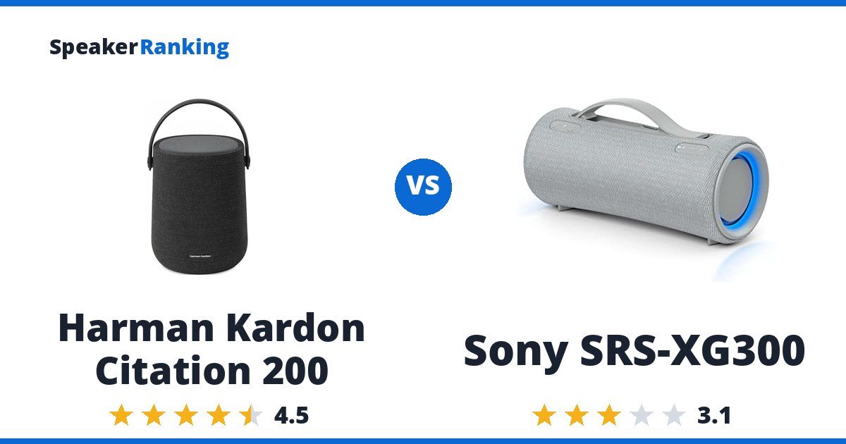 Harman Kardon Citation 200 vs Sony SRS-XG300