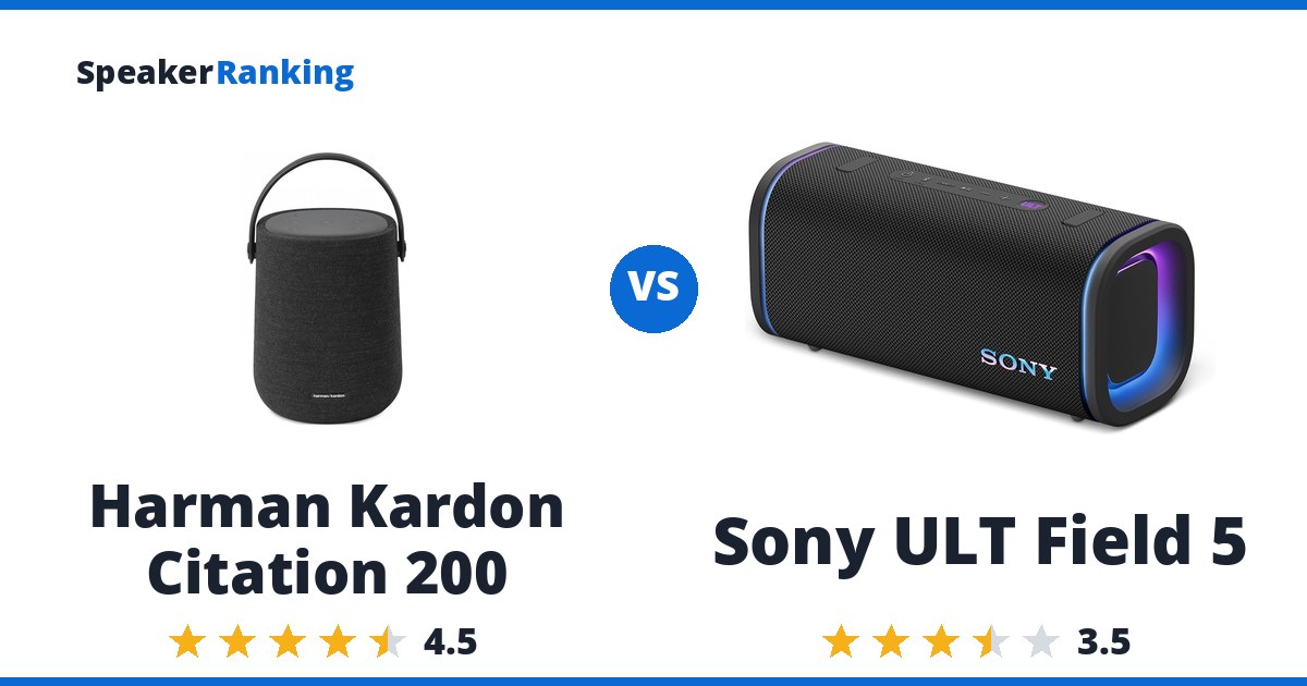 Harman Kardon Citation 200 vs Sony ULT Field 5