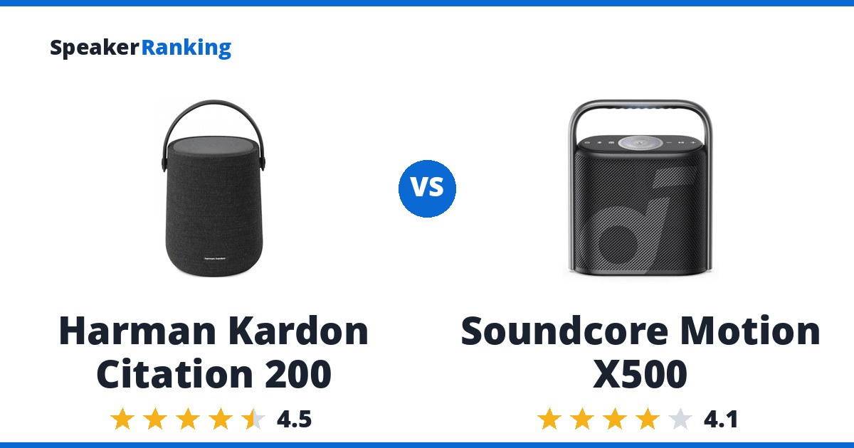 Harman Kardon Citation 200 vs Soundcore Motion X500
