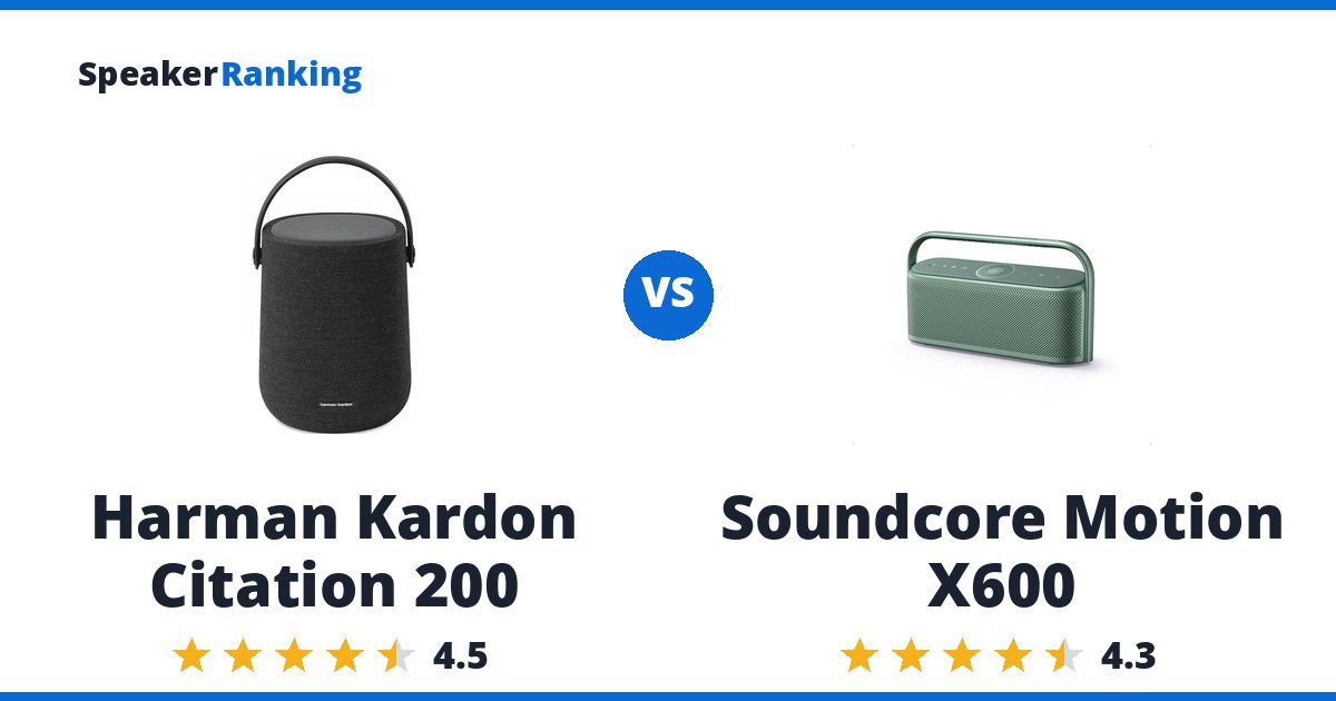 Harman Kardon Citation 200 vs Soundcore Motion X600