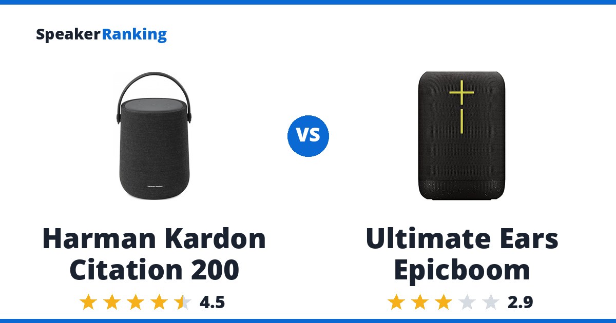 Harman Kardon Citation 200 vs Ultimate Ears Epicboom