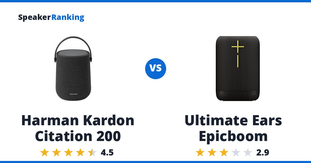 Harman Kardon Citation 200 vs Ultimate Ears Epicboom