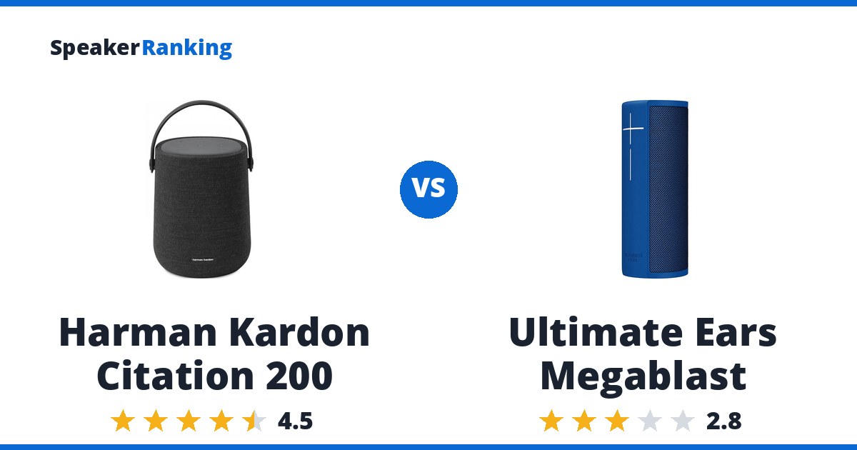 Harman Kardon Citation 200 vs Ultimate Ears Megablast