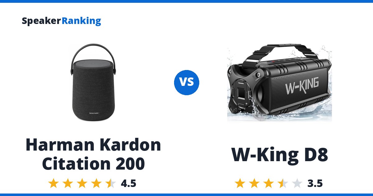 Harman Kardon Citation 200 vs W-King D8