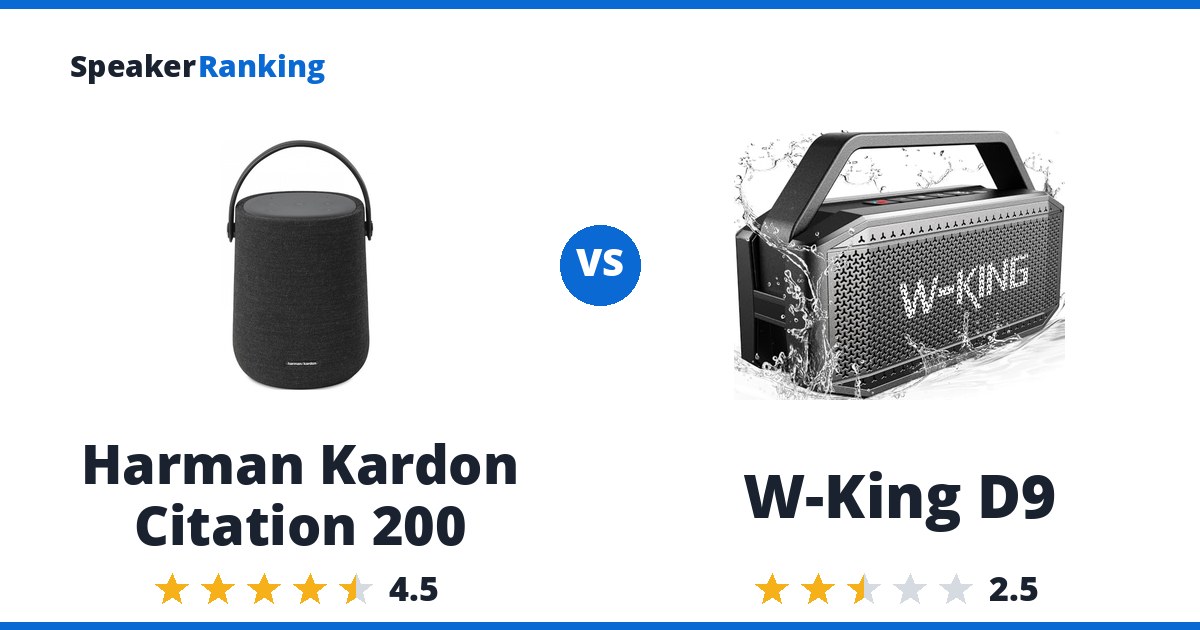 Harman Kardon Citation 200 vs W-King D9