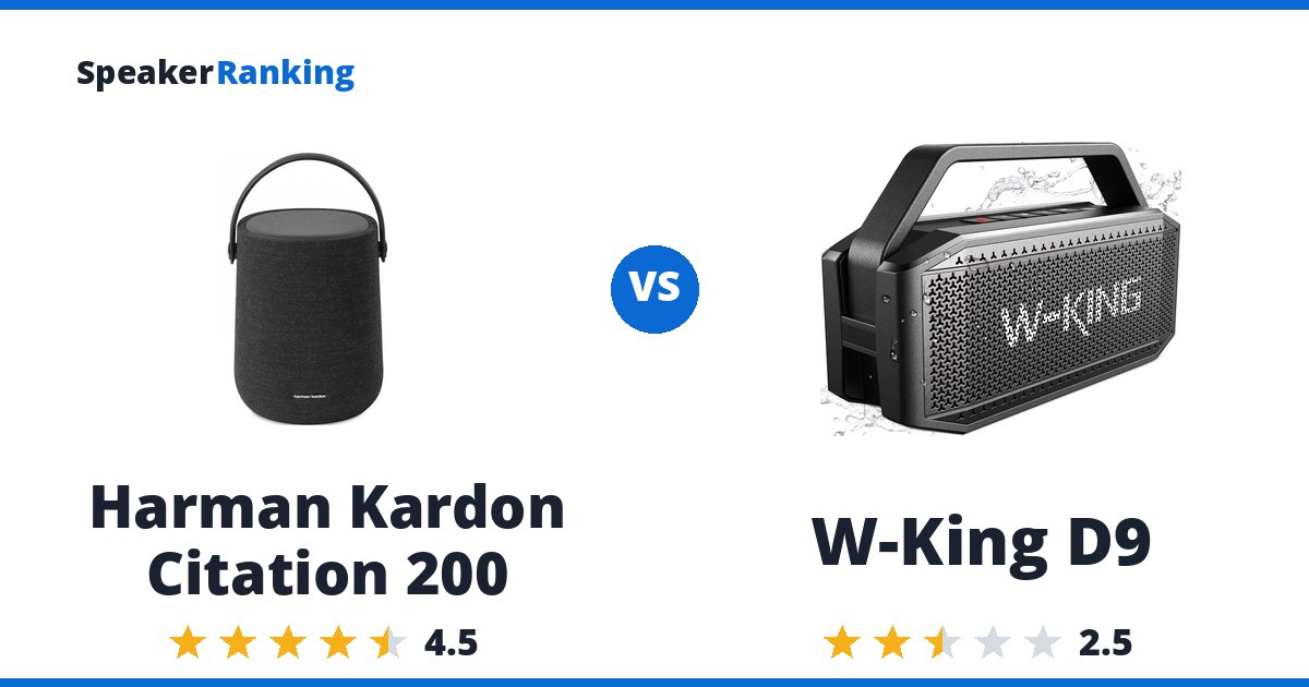 Harman Kardon Citation 200 vs W-King D9