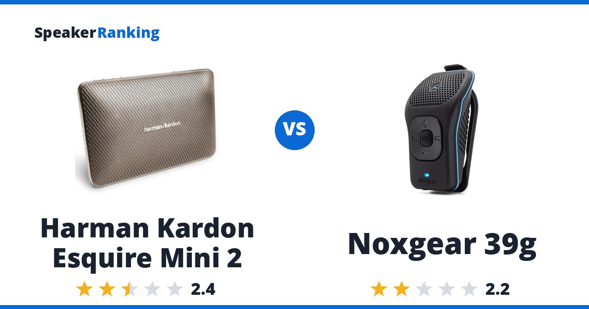 Harman Kardon Esquire Mini 2 vs Noxgear 39g