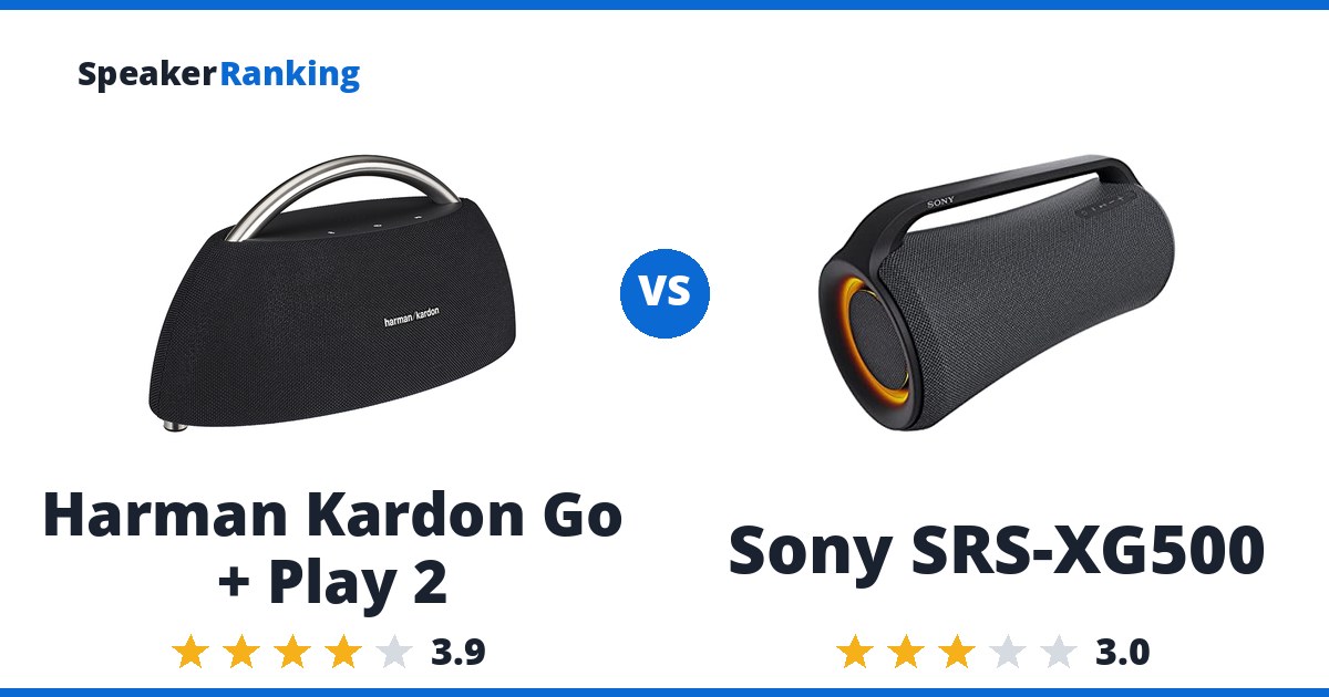 Harman Kardon Go + Play 2 vs Sony SRS-XG500