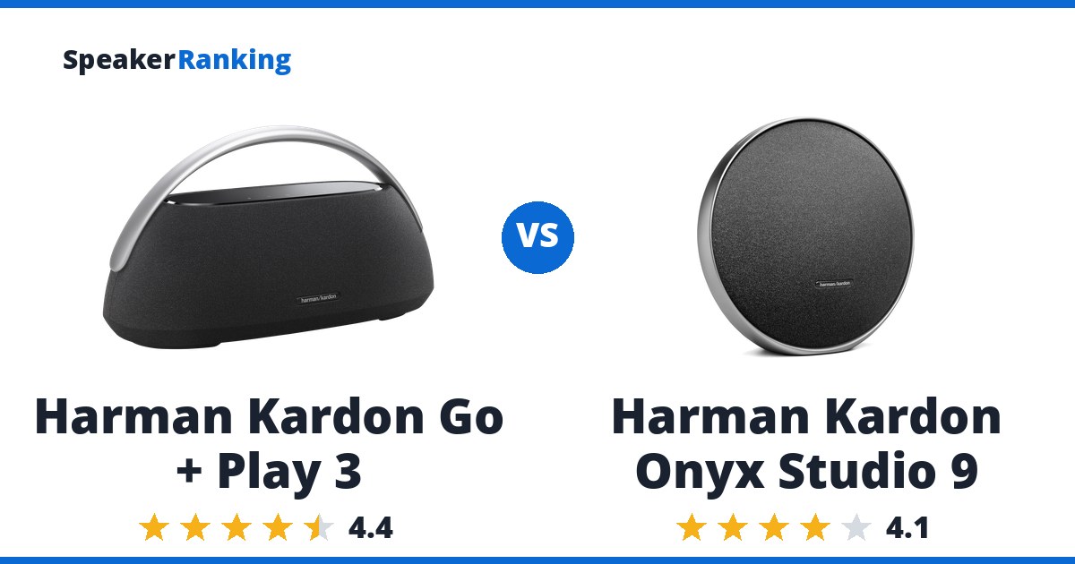 Harman Kardon Go + Play 3 vs Harman Kardon Onyx Studio 9