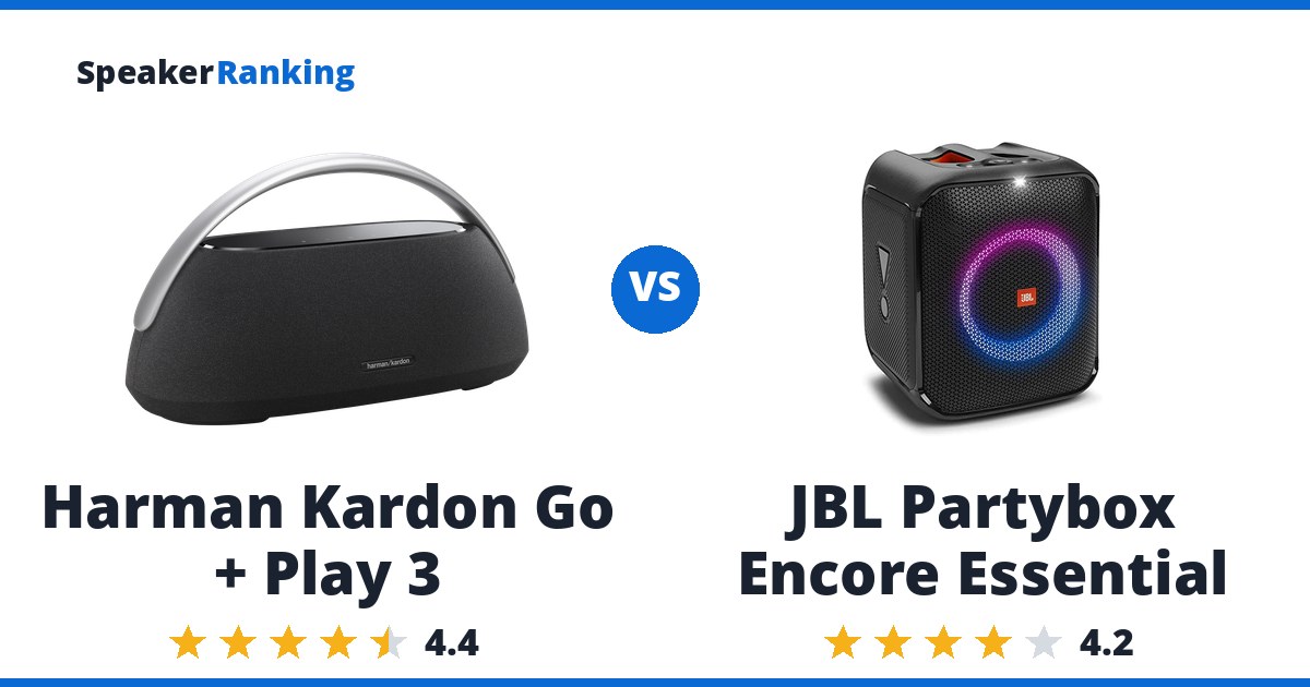 Harman Kardon Go + Play 3 vs JBL Partybox Encore Essential