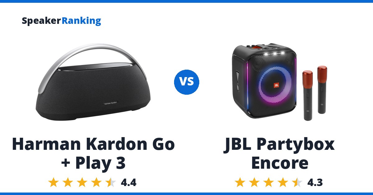 Harman Kardon Go + Play 3 vs JBL Partybox Encore