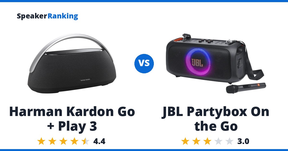 Harman Kardon Go + Play 3 vs JBL Partybox On the Go
