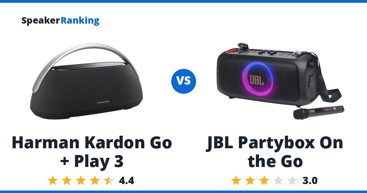 Harman Kardon Go + Play 3 vs JBL Partybox On the Go