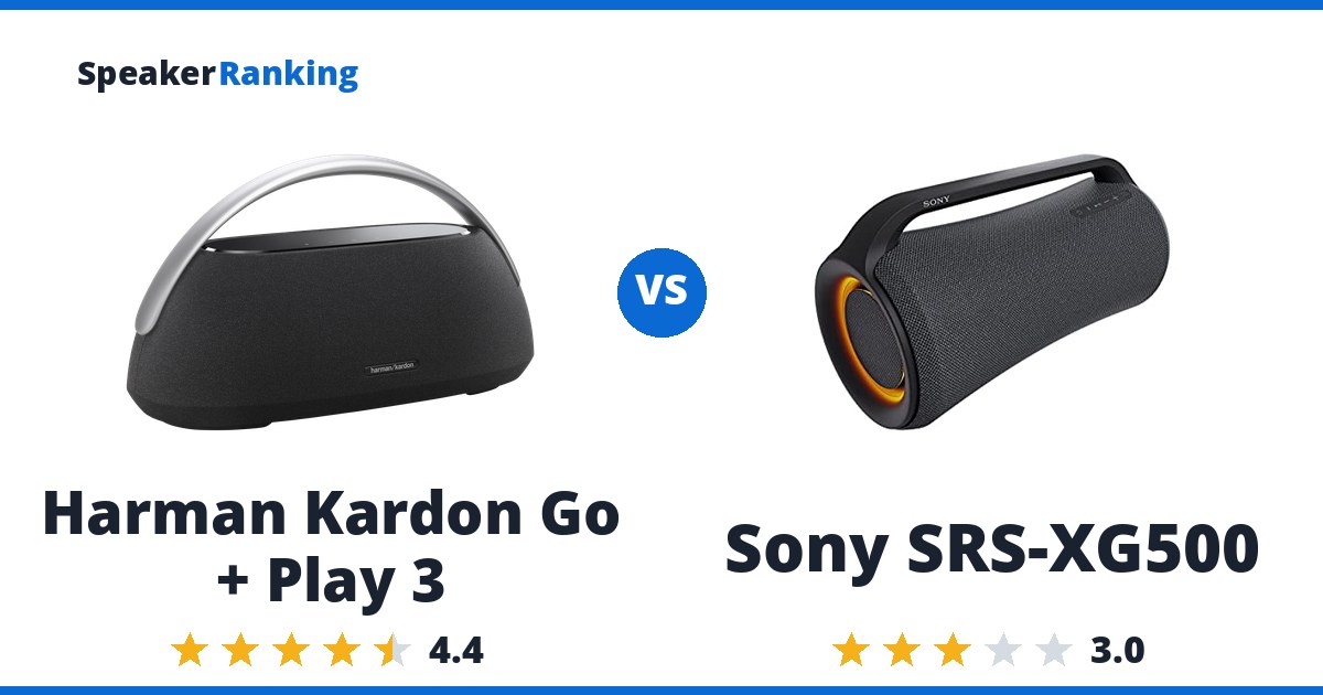 Harman Kardon Go + Play 3 vs Sony SRS-XG500