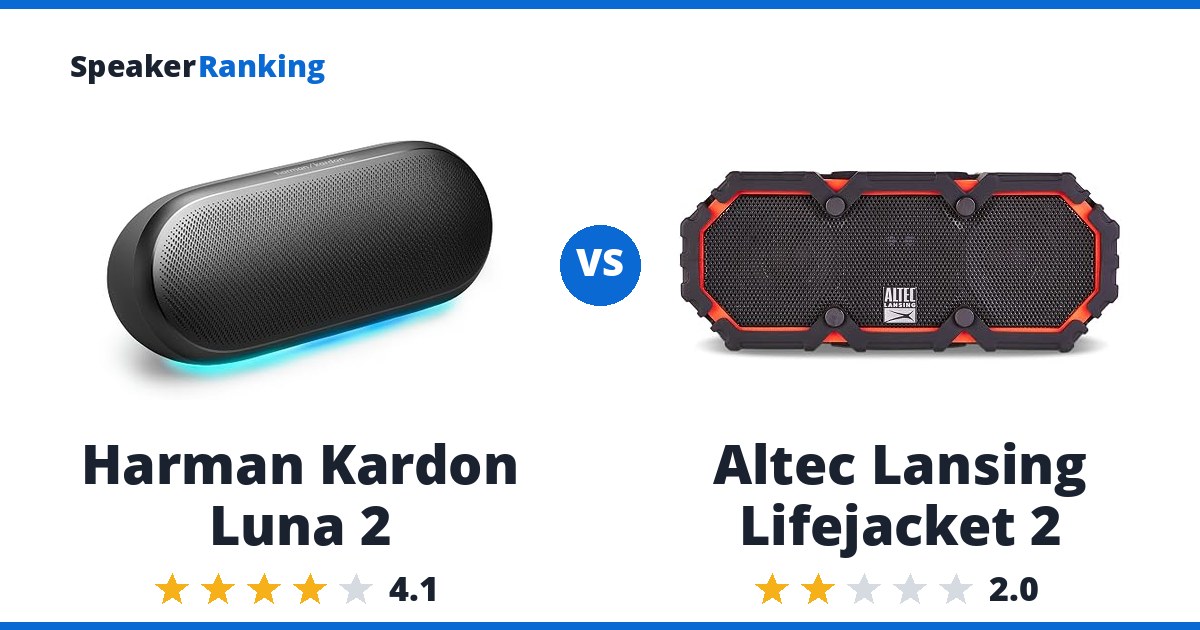 Harman Kardon Luna 2 vs Altec Lansing Lifejacket 2