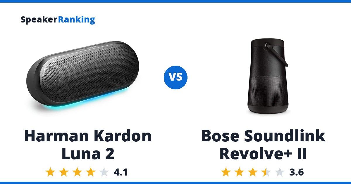 Harman Kardon Luna 2 vs Bose Soundlink Revolve+ II