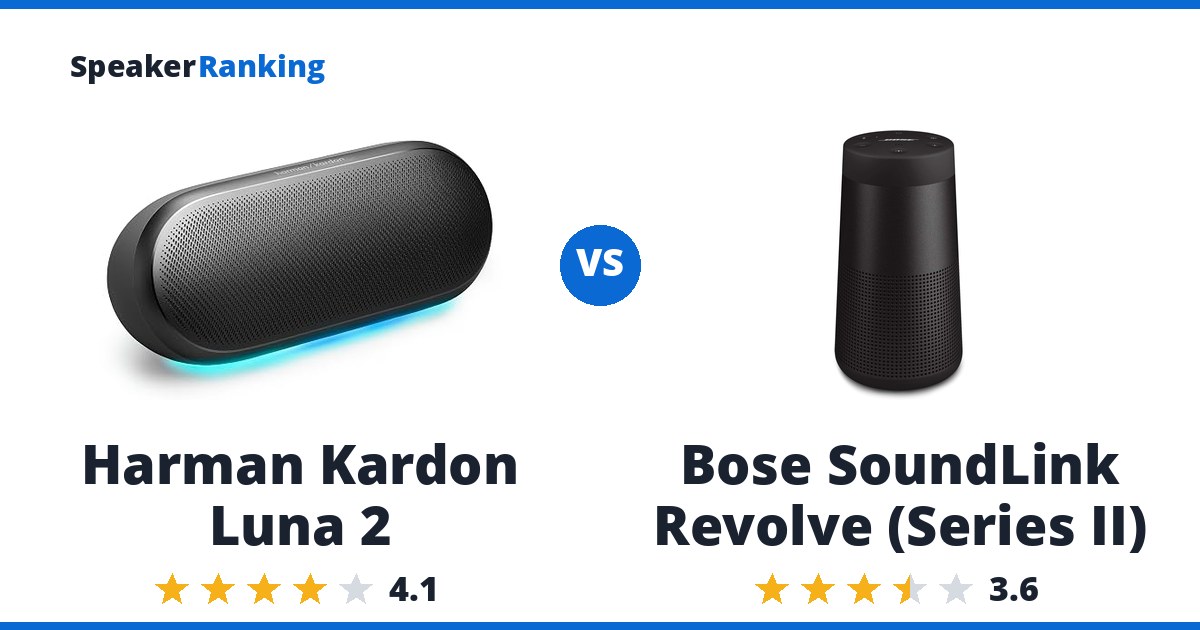 Harman Kardon Luna 2 vs Bose SoundLink Revolve (Series II)