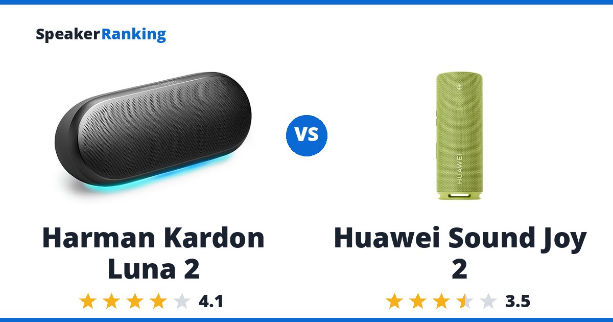 Harman Kardon Luna 2 vs Huawei Sound Joy 2