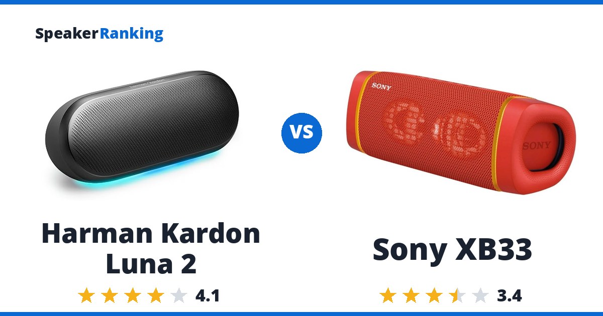 Harman Kardon Luna 2 vs Sony XB33
