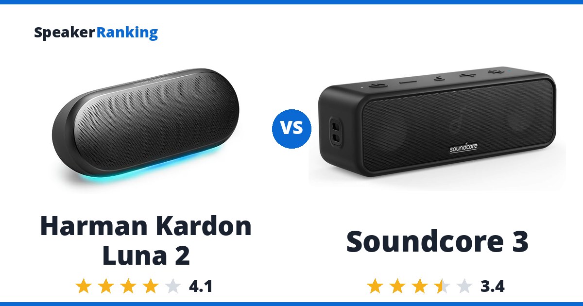 Harman Kardon Luna 2 vs Soundcore 3