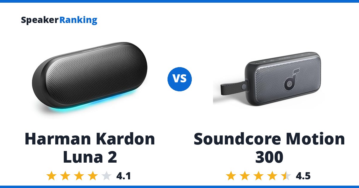 Harman Kardon Luna 2 vs Soundcore Motion 300