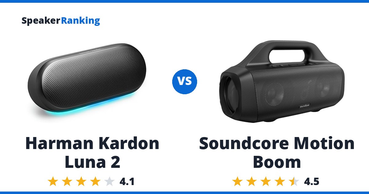 Harman Kardon Luna 2 vs Soundcore Motion Boom