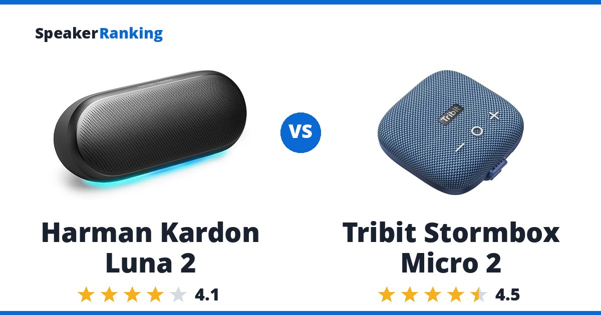 Harman Kardon Luna 2 vs Tribit Stormbox Micro 2