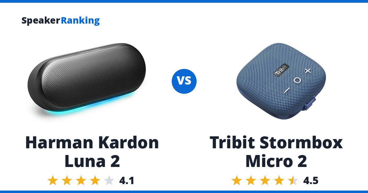Harman Kardon Luna 2 vs Tribit Stormbox Micro 2