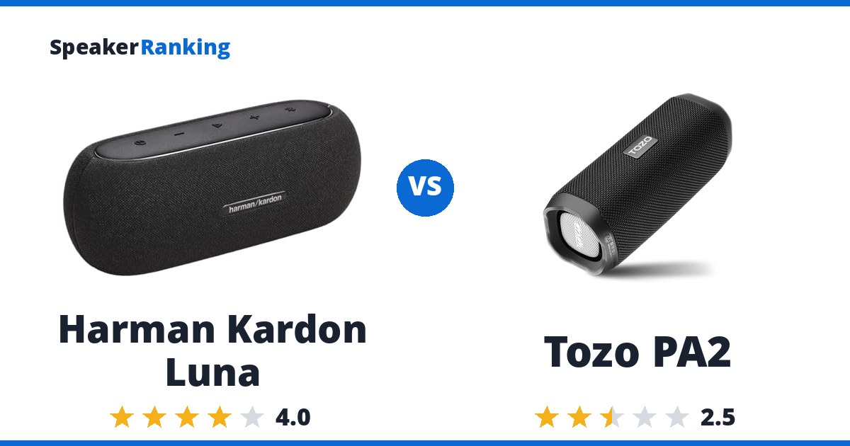 Harman Kardon Luna vs Tozo PA2