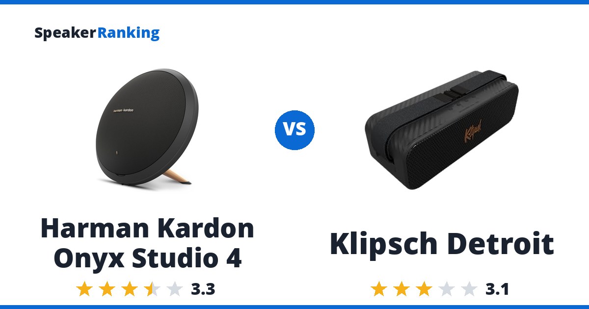 Harman Kardon Onyx Studio 4 vs Klipsch Detroit