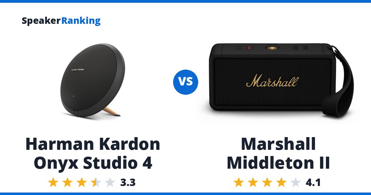Harman Kardon Onyx Studio 4 vs Marshall Middleton II