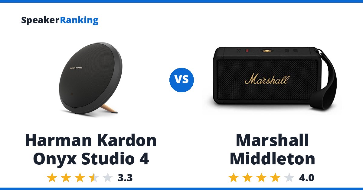 Harman Kardon Onyx Studio 4 vs Marshall Middleton