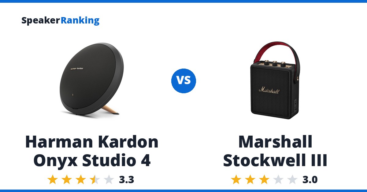 Harman Kardon Onyx Studio 4 vs Marshall Stockwell III