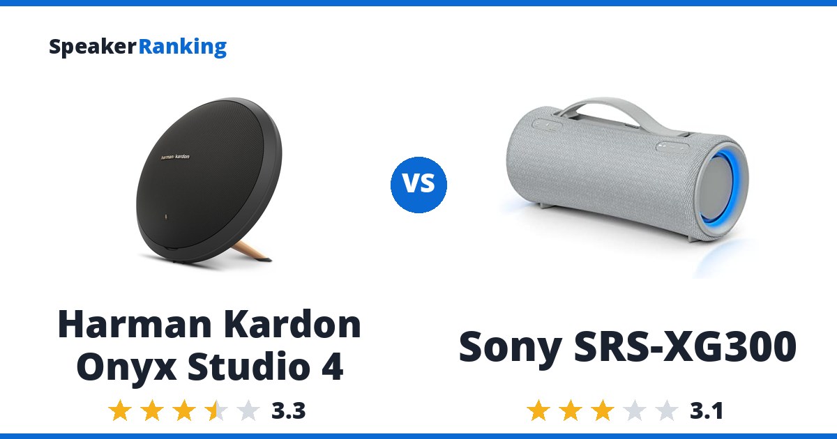Harman Kardon Onyx Studio 4 vs Sony SRS-XG300