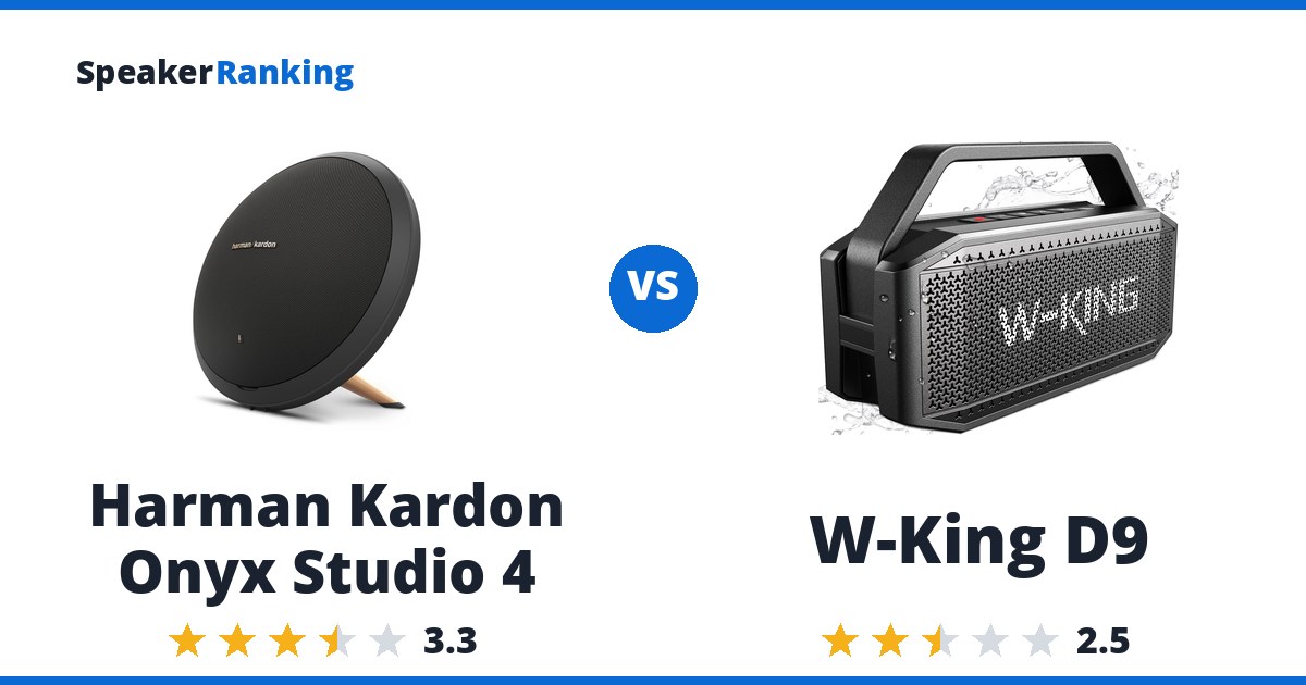 Harman Kardon Onyx Studio 4 vs W-King D9